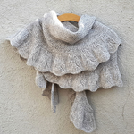 Indlæs billede til gallerivisning Feather scarf | Big size sjal | fv. MAHOGNI

