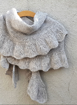 Indlæs billede til gallerivisning Feather scarf | Big size sjal | fv. OKKER
